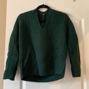 Green sweater from Uniqlo